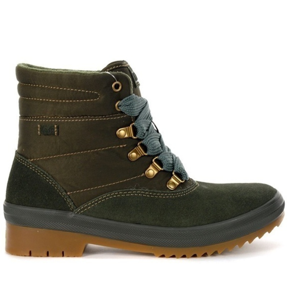 Keds Women's Camp Suede/Nylon Forest Green Waterproof Boots size 8